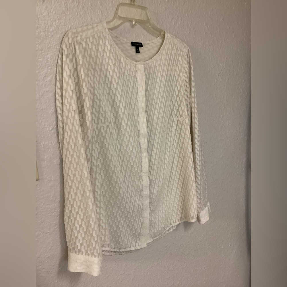 Beautiful Talbots ivory blouse